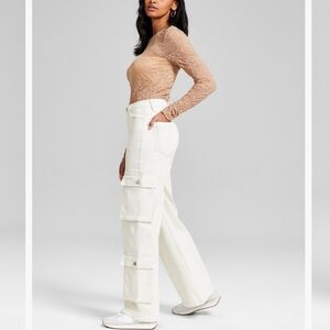 And Now This High-Rise Wide-Leg Cargo Jeans